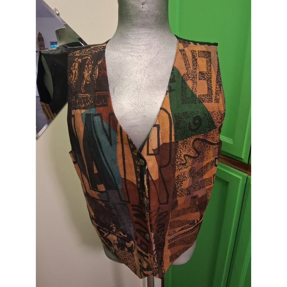Two-One-Two leather vest. - Picture 2 of 5